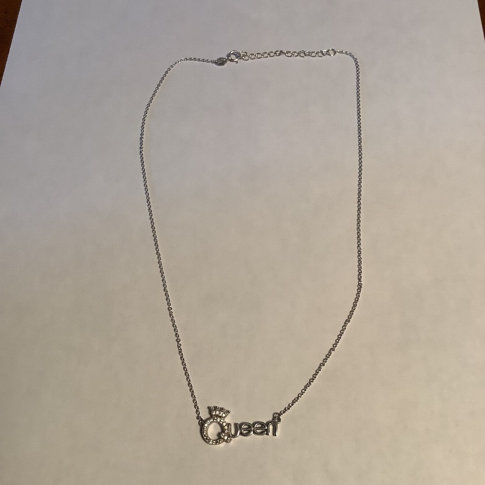 Ross Simons sterling silver “Queen” necklace.